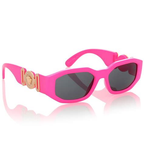 versace sunglasses pink frame|versace women's aviator sunglasses.